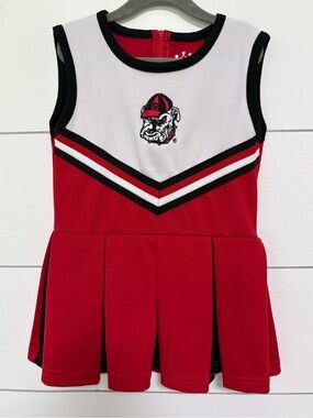 UGA Georgia Bulldogs Little King Cheerleader Dress Girls 5T NWOT